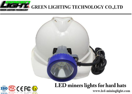 عدسة مضادة للرصاص Led Miners Cap Lamp 6.6 Ah Li - بطارية أيون 1000lux مقاوم للماء IP68