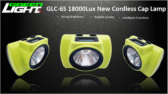مصباح أمامي LED صغير الحجم قابل لإعادة الشحن 25000lux شاشة GLC-6S OLED لشعار الوقت