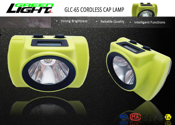 مصباح أمامي LED قابل لإعادة الشحن الكل في واحد ، مصباح LED ذو قبعة صلبة قابل لإعادة الشحن 6800Ah
