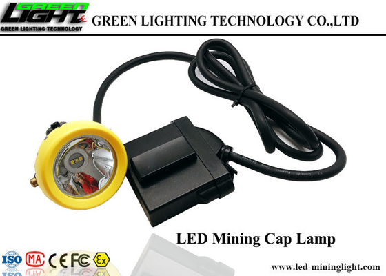 10000Lux Corded LED Miners Cap Lamp ، مقاوم للماء منجم الفحم الصلب قبعة IP68