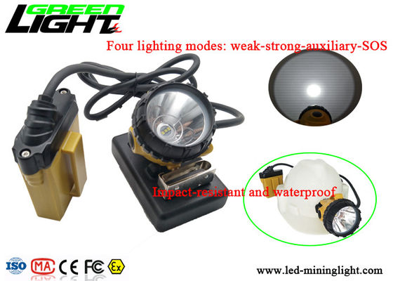 25000lux Afety Wire Cap بقيادة مصباح التعدين ، ضوء عالي الكثافة وامض ضوء الغطاء