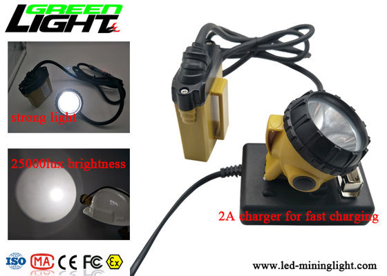 25000lux Afety Wire Cap بقيادة مصباح التعدين ، ضوء عالي الكثافة وامض ضوء الغطاء