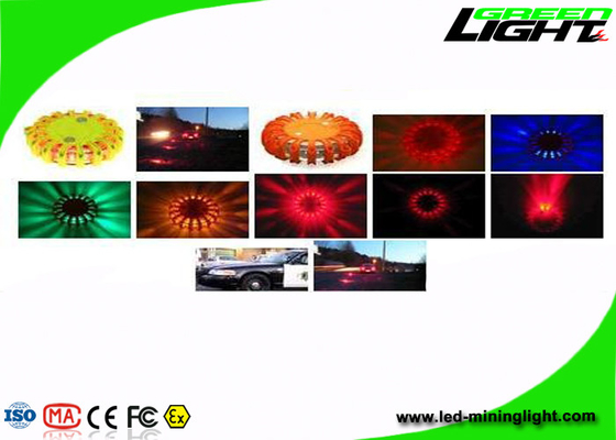 مصباح تحذير LED لقرص الطوارئ البلاستيكي USB قابل لإعادة الشحن 3 LED لحركة المرور على الطرق