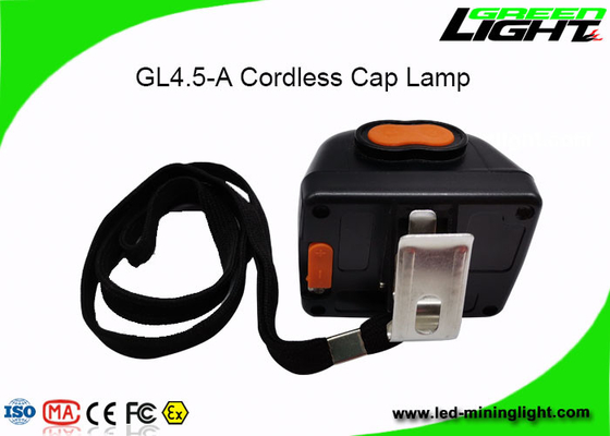 جهاز التعدين LED اللاسلكي اللاسلكي القابل للارتداء سطوع 4000lux بحبل الأمان