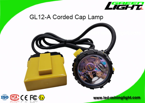 عالية الأداء LED عمال المناجم غطاء مصباح 25000lux السطوع 1200 دورات البطارية