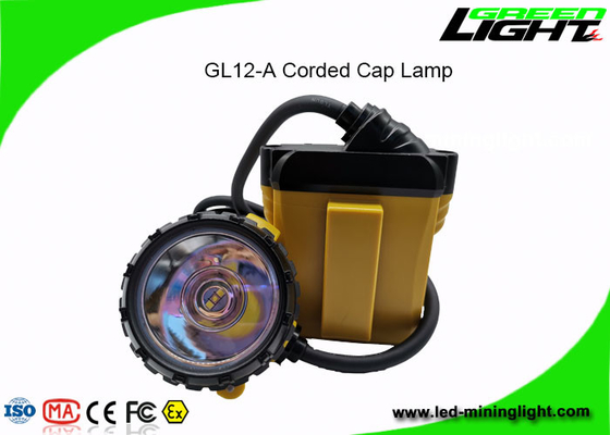 عالية الأداء LED عمال المناجم غطاء مصباح 25000lux السطوع 1200 دورات البطارية