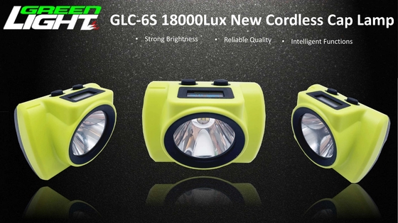 OLED Screen 18000 LUX Led مصباح غطاء التعدين اللاسلكي