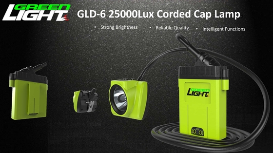 OLED Screen 18000 LUX Led مصباح غطاء التعدين اللاسلكي