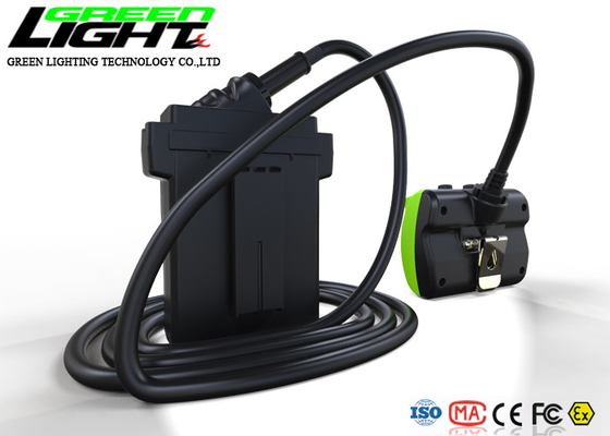 شاشة OLED IP68 530LUM 25000LUX LED Miners Cap Lamp