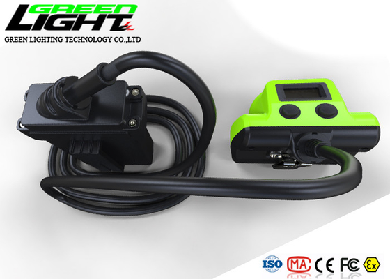 شاشة OLED IP68 530LUM 25000LUX LED Miners Cap Lamp