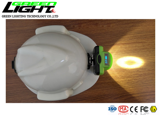 شاشة OLED 1.78W 15000LUX 480mA Wireless Miners Cap Lamp