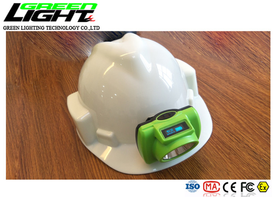 شاشة OLED 1.78W 15000LUX 480mA Wireless Miners Cap Lamp