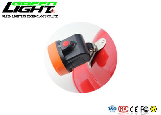 USB شحن 85LUM IP67 1.67W 6000lux LED Miners Cap Lamp