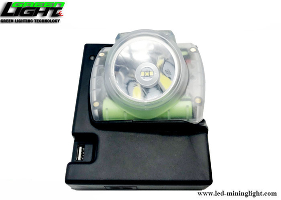 1W 13000Lux مقاوم للماء IP68 6.8Ah LED مصباح غطاء عمال المناجم