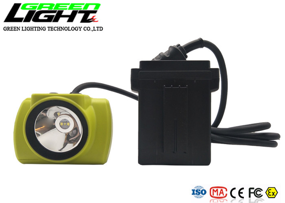 مقاوم للماء IP68 LED Miner Cap Lamp 13600mAh 25000lux With Cord