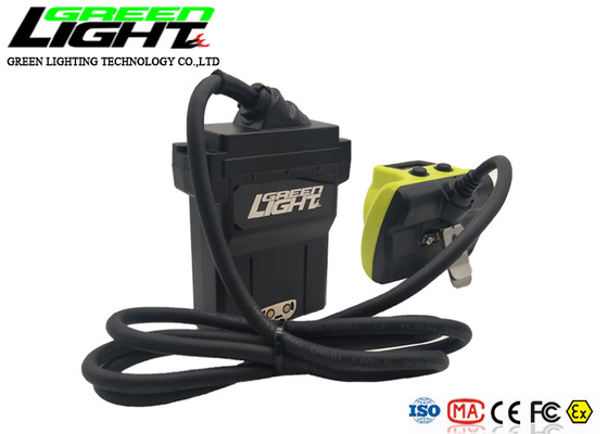 مقاوم للماء IP68 LED Miner Cap Lamp 13600mAh 25000lux With Cord