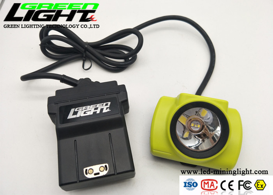 مقاوم للماء IP68 25000lux 13.6Ah 4.07W LED Miners Cap Lamp