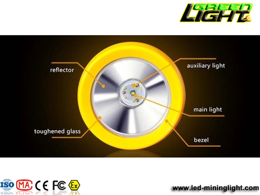 IP68 450mA 12000lux Mining Hard Hat Lights 1200 دورة