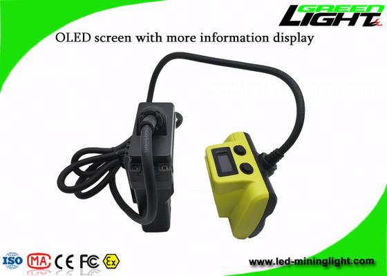 4.07W 530lum 25000LUX أضواء غطاء التعدين مع شاشة OLED