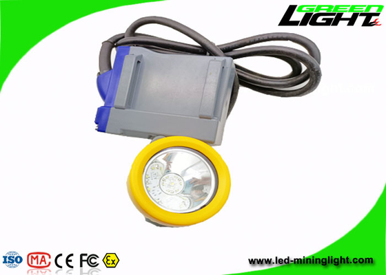15000lux 1.67W كشافات التعدين LED 6.6Ah IP68 مقاومة للانفجار