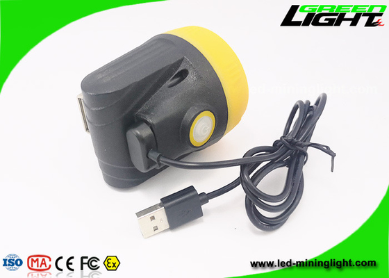 143lum 300mA اللاسلكي LED التعدين الخفيفة 18650 الليثيوم غطاء مصباح مقاوم للماء