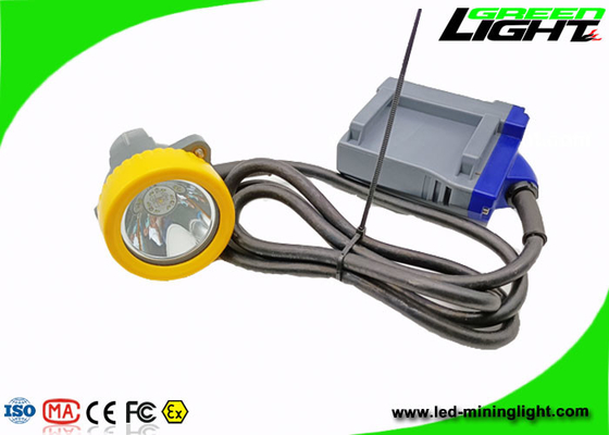 IP68 216lum 15000lux LED Miner Cap Lamp 1.67W مع Cradle Chager