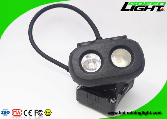 334lum شاشة OLED LED غطاء عمال المناجم مصباح شعاع مزدوج USB شحن 10.4Ah