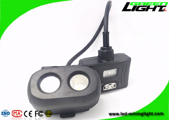 334lum شاشة OLED LED غطاء عمال المناجم مصباح شعاع مزدوج USB شحن 10.4Ah