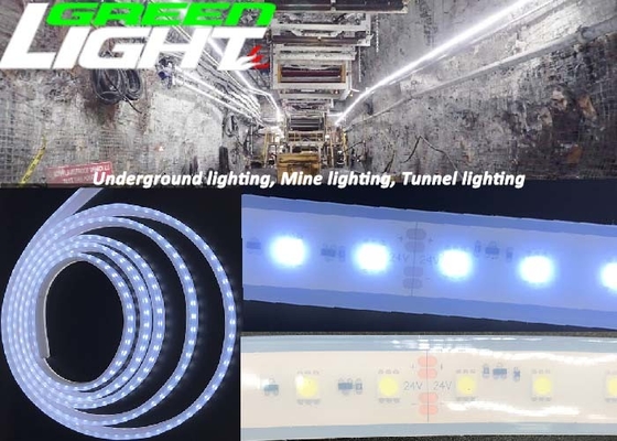 1630lum 220V 17W / M LED أضواء قطاع مرنة المضادة للانفجار RGB SMD2835