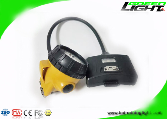 IP 68 مقاوم للماء غطاء التعدين حبالي مصباح 221lum 15000Lux 6.8Ah بطارية باناسونيك مصباح أمامي مع ضوء تحذير خلفي