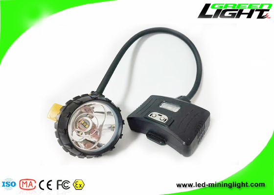 IP 68 مقاوم للماء غطاء التعدين حبالي مصباح 221lum 15000Lux 6.8Ah بطارية باناسونيك مصباح أمامي مع ضوء تحذير خلفي