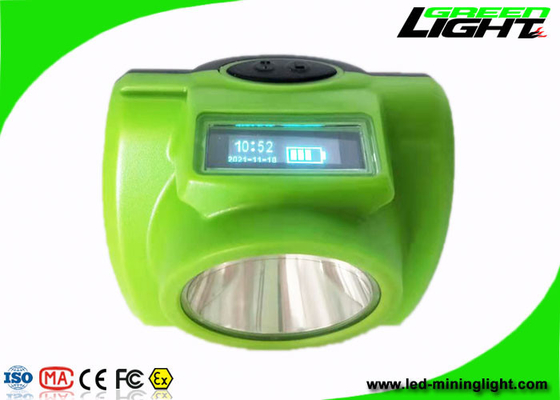 13000-18000Lux 1.78W 480mA LED غطاء التعدين مصباح لاسلكي 6.8Ah شاشة OLED لمنجم الفحم