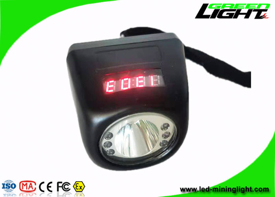 221lum 8000Lux عمال مناجم الفحم قبعة ضوء مقاوم للماء قابلة للشحن شاشة رقمية المصباح