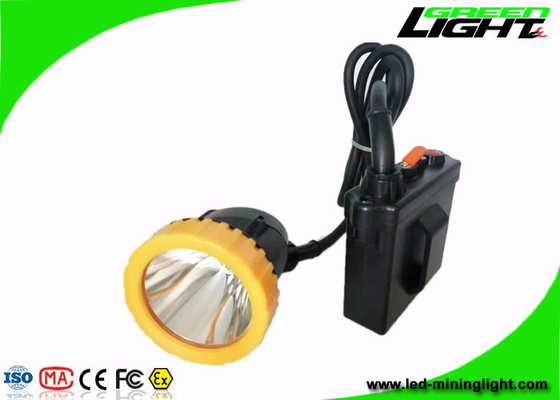 1000mA 3.7W أضواء التعدين الصلب قبعة 50000Lux ABS حبالي