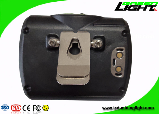 مصباح أمامي محمول 13000 Lux Cree Led Miner مع شاشة OLED SOS 232lum قابل للتعديل من الفولاذ المقاوم للصدأ