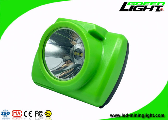مصباح أمامي محمول 13000 Lux Cree Led Miner مع شاشة OLED SOS 232lum قابل للتعديل من الفولاذ المقاوم للصدأ