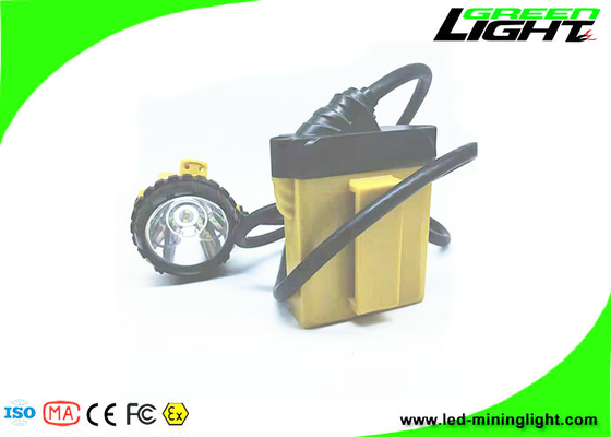 25000Lux Led Miner Cap Lights 10.4Ah SAMSUNG بطارية واقية من الانفجار للتعدين تحت الأرض
