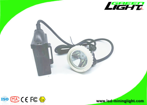 10000Lux LED Miners Cap Lamp بطارية ليثيوم قابلة لإعادة الشحن 1.67W 6600mAh ABS PC مقاوم للماء