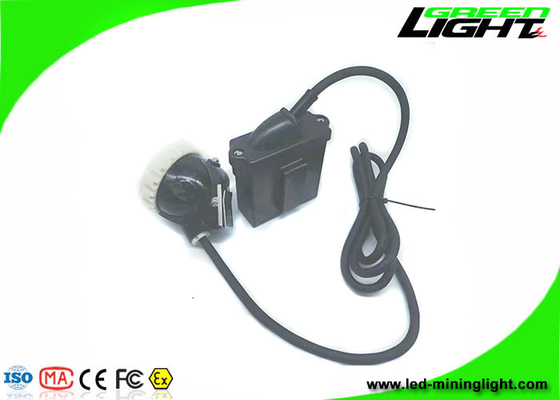 10000Lux LED Miners Cap Lamp بطارية ليثيوم قابلة لإعادة الشحن 1.67W 6600mAh ABS PC مقاوم للماء