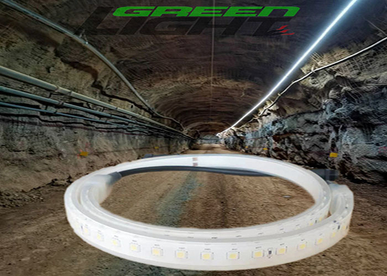 SMD5050 30 واط LED أضواء شريطية مرنة IP68 مقاوم للماء DC24V 2160lum / M ATEX للتعدين تحت الأرض في الهواء الطلق