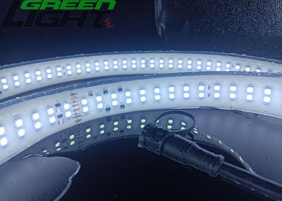 AC110V 35W LED أضواء قطاع مرنة SMD2835 280LEDs صف مزدوج مقاوم للماء شريط ليد لنفق منجم تحت الأرض في الهواء الطلق