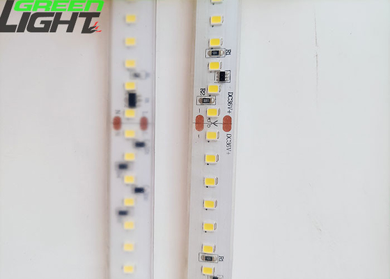 شريط إضاءة LED متعدد الألوان عالي السطوع مقاوم للماء 36 فولت SMD5050 أبيض بارد لنفق التعدين في الهواء الطلق