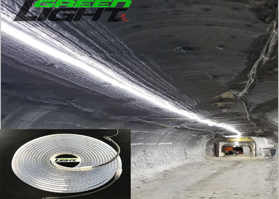 شريط إضاءة LED متعدد الألوان عالي السطوع مقاوم للماء 36 فولت SMD5050 أبيض بارد لنفق التعدين في الهواء الطلق