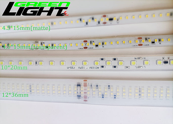 أضواء شريط LED مرنة 1100 لومن / م 24 فولت سيليكون تحت الأرض 5050 RGB أضواء شريط LED متغيرة اللون للخارجية