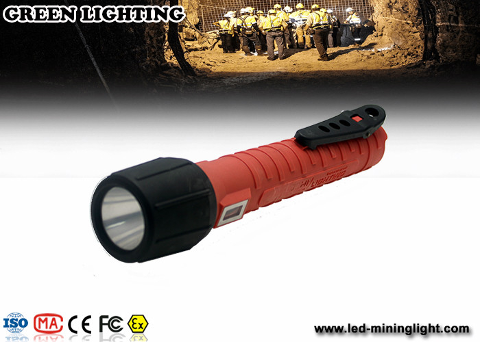 6Ah 3.7V مصباح يدوي exproof ، إضاءة Cree LED السابقة للإضاءة حسب الطلب