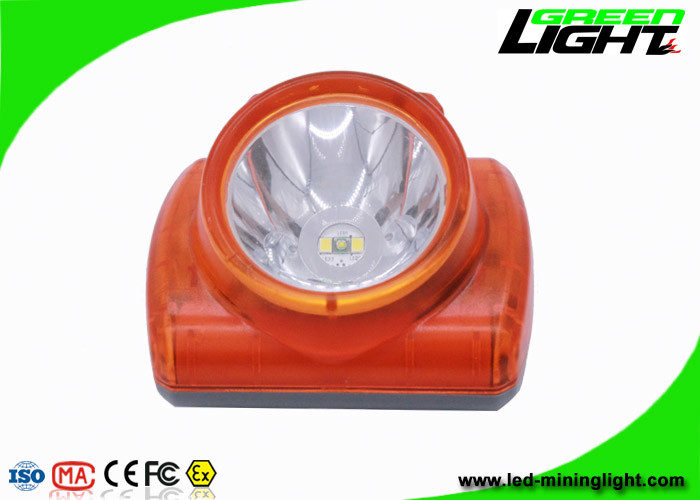 أضواء عمال المناجم المقاومة للانفجار للقبعات الصلبة ، مصباح غطاء عمال المناجم LED خفيف الوزن 13000 لوكس