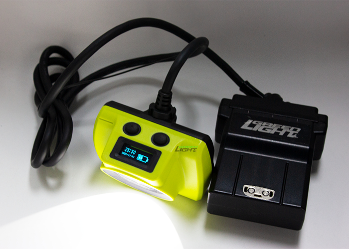 ضوء عالي 25000lux أمان تحت الأرض مصباح منجم قبعة مضاد للانفجار 530lum 14Ah مصابيح التعدين 60 ساعة تشغيل