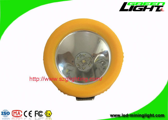 ضوء التعدين LED أصفر / أسود سعة البطارية 3.8Ah مع حماية ماس كهربائى