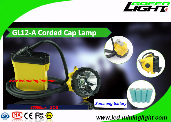 تصميم وحيد 25000 Lux Cree LED Miners مقاوم للضوء مع زجاج مقوى بالكابل