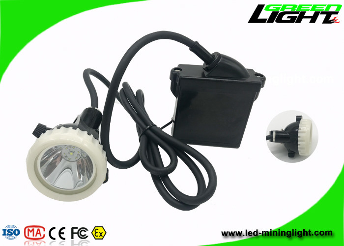CE LED Mining Light IP68 Waterproof 6.6Ah بطارية ليثيوم أيون قابلة لإعادة الشحن سطوع 10000lux